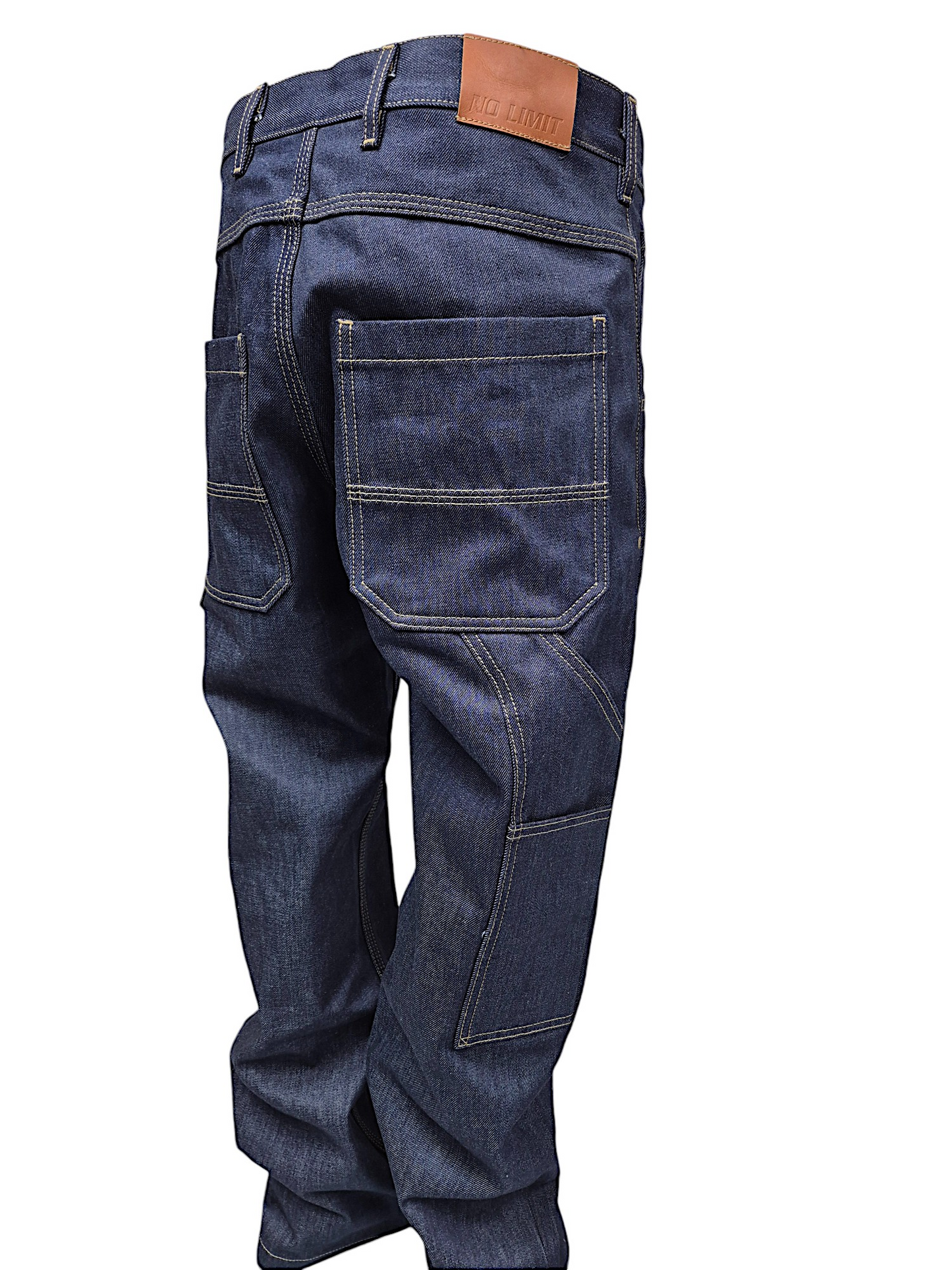 Indigo Blou Boot Cut Been Carpenter Workwear Jeans - 106