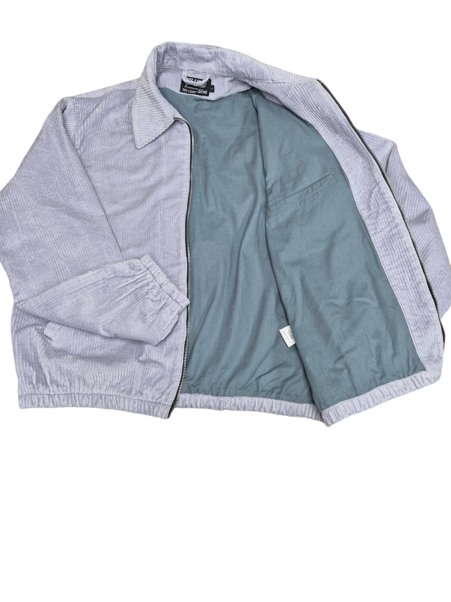 Sky blue Jumbo Cord Blouson Bomber Jacket