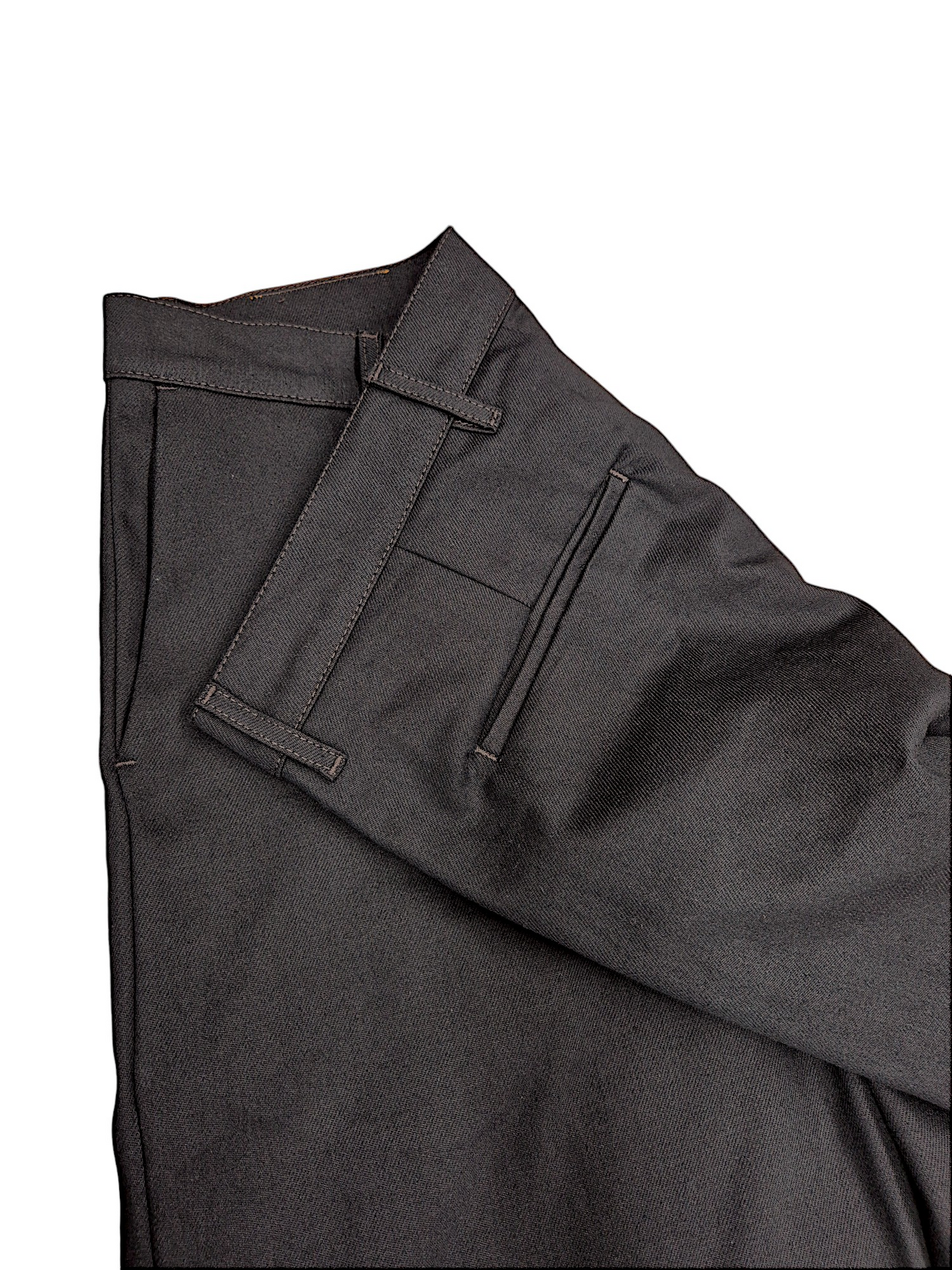 Dark Chocolate Brown Baggy Barrow Jeans -  1015