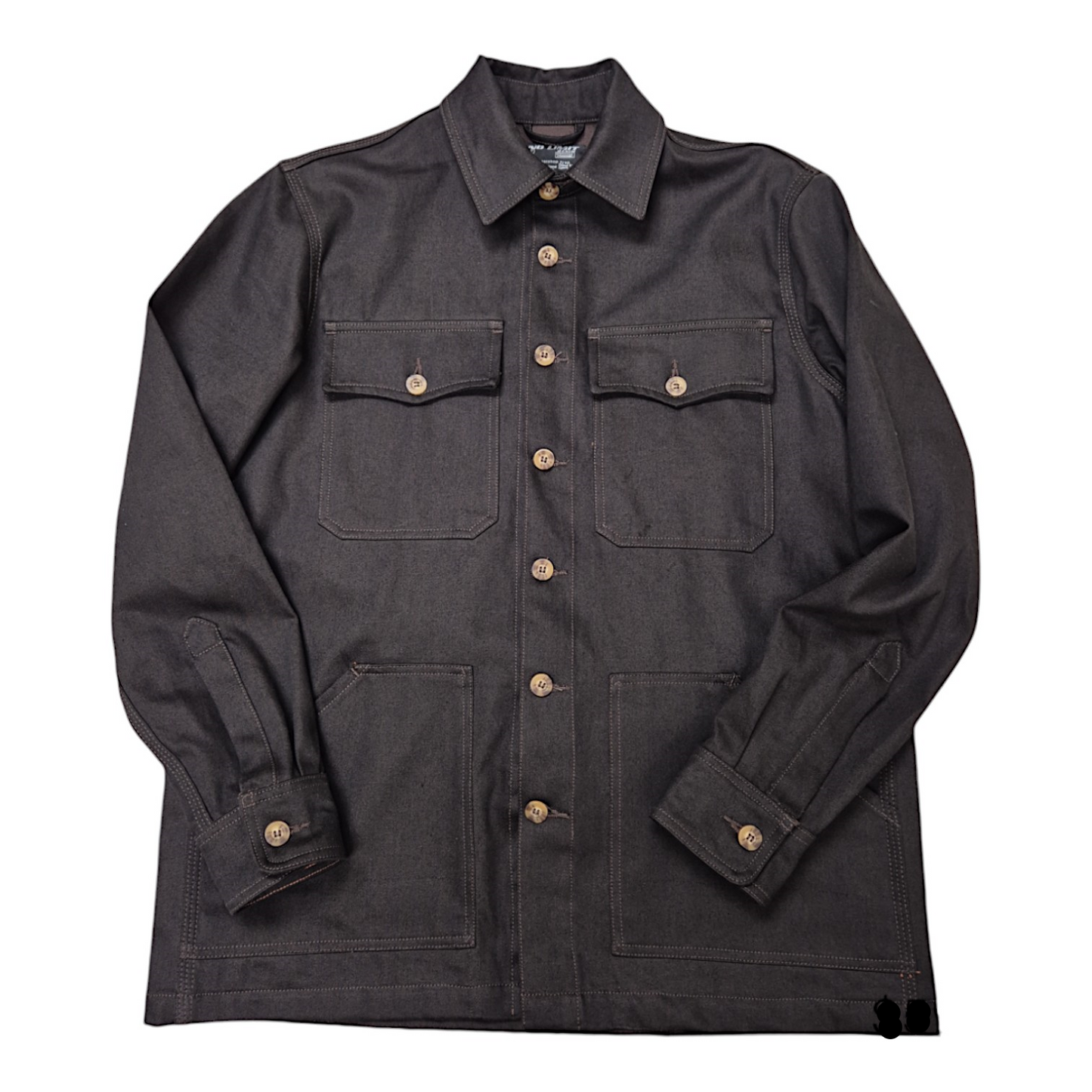 Dark Chocolate Brown Over Denim button Shirt