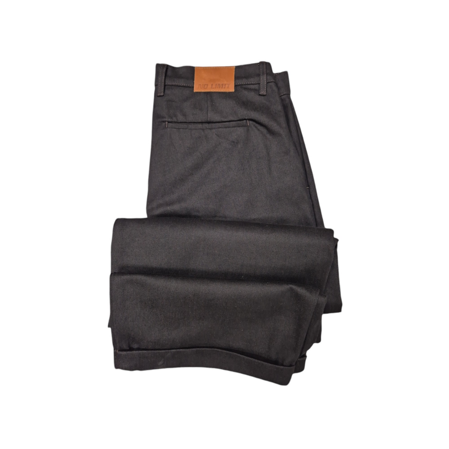 Dark Chocolate Brown Baggy Barrow Jeans -  1015