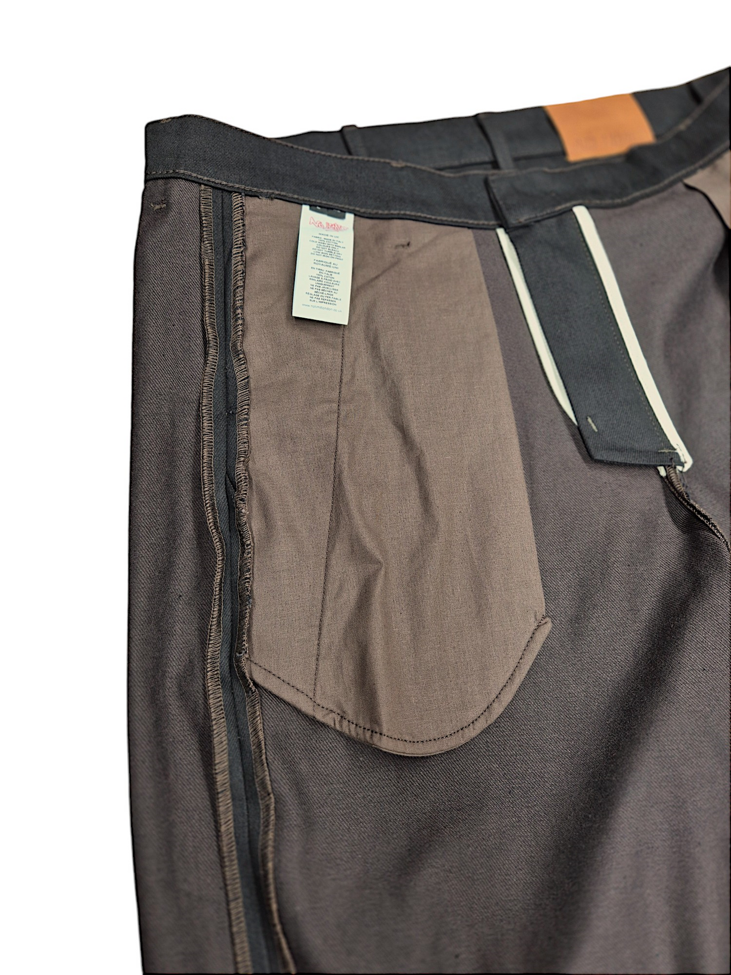 Dark Chocolate Brown Baggy Barrow Jeans -  1015